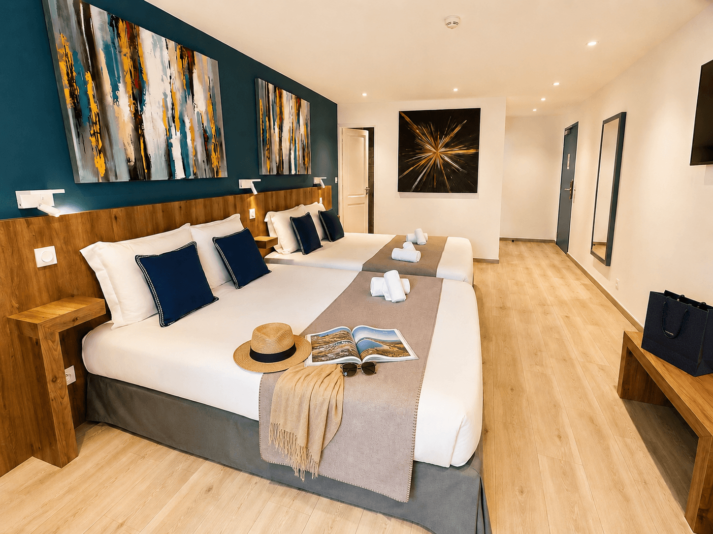 Chambre quadruple classique